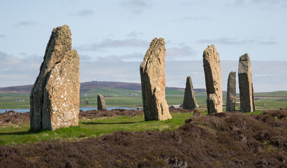 Ring of Brodgar, neolithic stone circle, Orkney Islands, Scotland