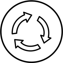 Vector Design Loop Icon Style