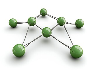 Green spheres network connection