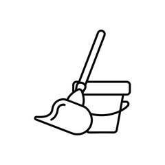 Mop Vector icon