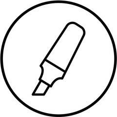 Vector Design Highlighter Icon Style