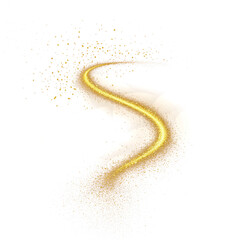 Fototapeta premium gold magic dust trail 