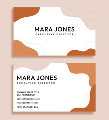 Business card template
