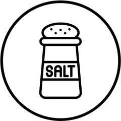 Vector Design Salt Icon Style