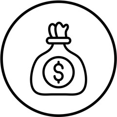 Money Bag Vector Design Icon Style