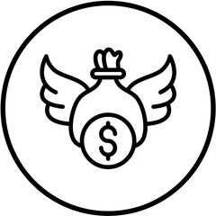 Financial Freedom Vector Design Icon Style