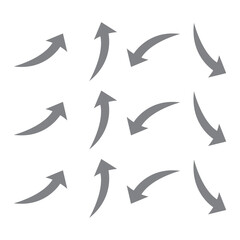 set of vector arrows