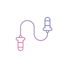 Hand Grip rope icon vector stock illustration