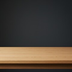 empty blackboard on wooden table