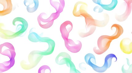 Generic Seamless Pattern Overview Colorful Glowing