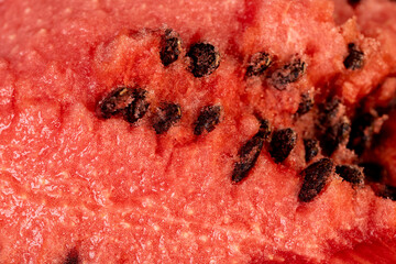 sweet fresh red watermelon pulp