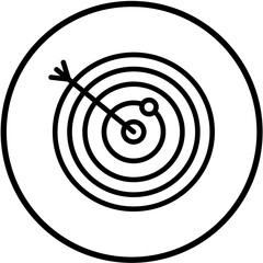 Bullseye Vector Design Icon Style