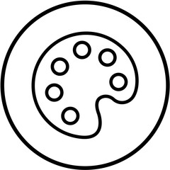 Vector Design Color Palette Icon Style