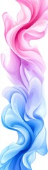 Abstract Pink and Blue Swirls