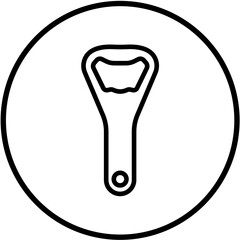 Vector Design Bottle Opener Icon Style