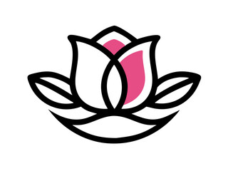 Elegant Black and White Rose Logo Design for Branding , Simple, stylized black and white rose logo, perfect for a brand needing a sophisticated, classic image.