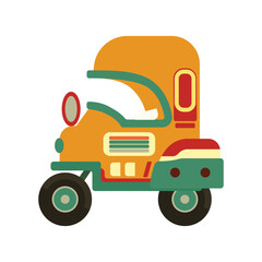 vector illustration of a toy truck