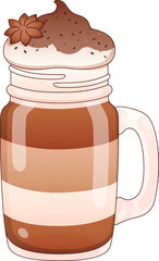 Layered Coffee Drink