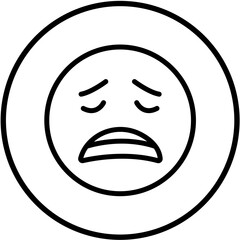 Vector Design Disappointed Icon Style