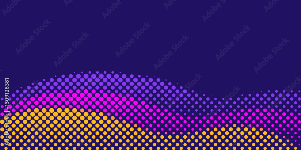 Poster background vector design with halftone effect. abstract structured dots combination.