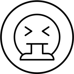 Vector Design Puke Icon Style