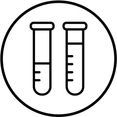 Vector Design Test Tubes Icon Style