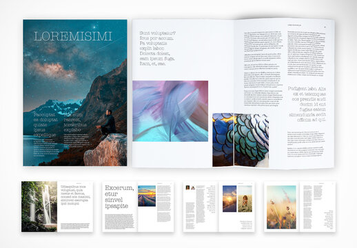 Nature & Travel Editorial Magazine Template