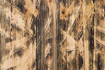 decoratively painted pine board