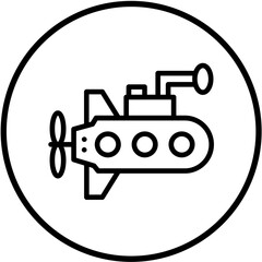 Vector Design Submarine Icon Style
