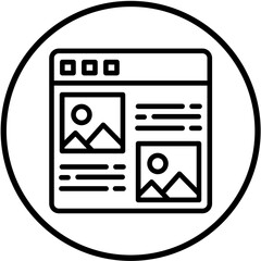 Vector Design Article Icon Style