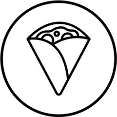 Vector Design Crepe Icon Style