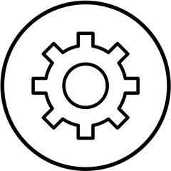 Vector Design Setting Icon Style