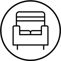 Vector Design Armchair Icon Style