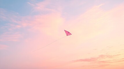 Generic Serene Pastel View String Single Kite Faint