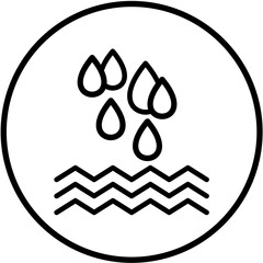 Vector Design Water Drops Icon Style