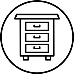 Vector Design Drawers Icon Style