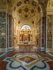 Obraz premium Palermo, Italy - a Unesco World Heritage and one of the most beautiful churches in Italy, Casa Professa (Church of the Gesù) is one of the highlights of Palermo 
