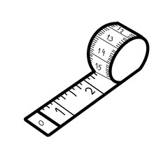 sewing tool craft cloth hobby tape measure calculation
