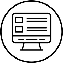 Vector Design Online Survey Icon Style
