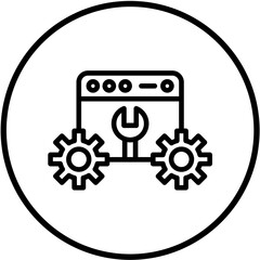 Vector Design Web Optimization Icon Style