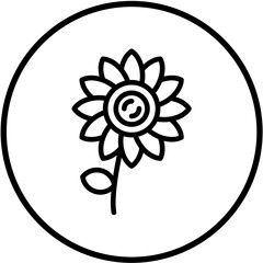Vector Design Flower Icon Style