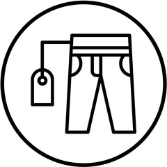 Vector Design Pant Sale Icon Style