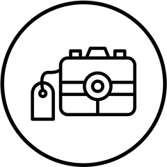 Vector Design Camera Sale Icon Style
