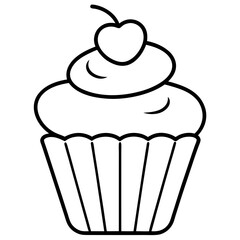 cupcake vector illustration