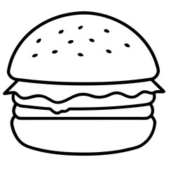 hamburger vector illustration