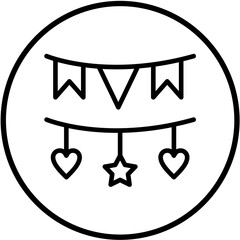 Vector Design Garlands Icon Style