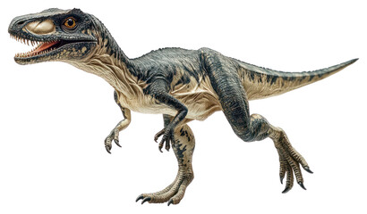 Fototapeta premium PNG Supersaurus vivianae realistic dinosaur velociraptor.