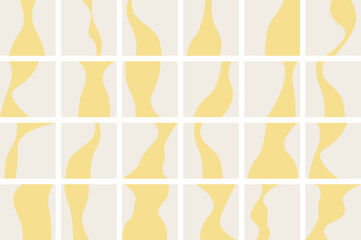 Set of curved abstract tile designs [vector]