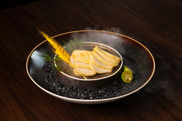 Steaming Wenzhou Fish Cake, Traditional Chinese Food