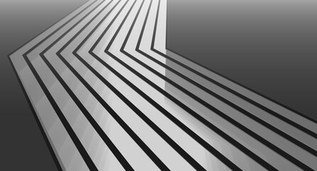Fototapeta premium Futuristic Architectural Abstract – Geometric Structures and Modern Urban Design